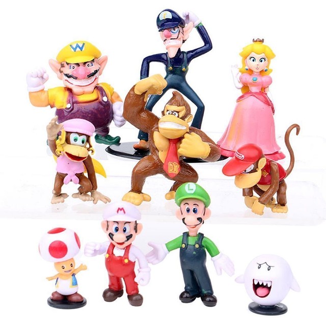 New 18 Pcs Super Mario mini Figure Cute Toys doll Action figures