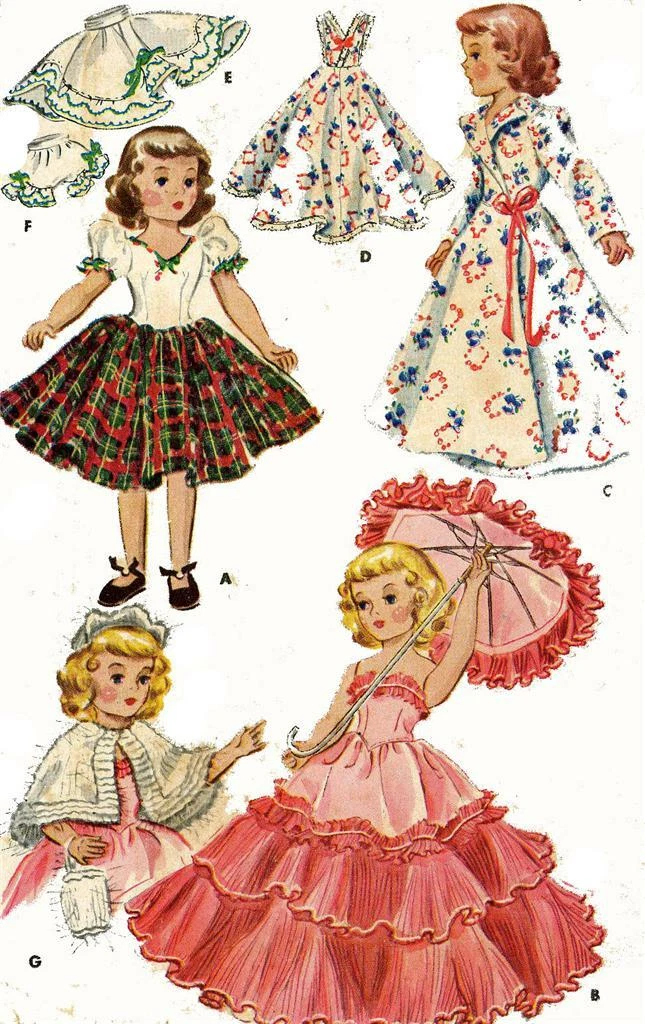 Vintage Ken Clothes Patterns Make a Great Holiday Gift for Doll Collectors  #VintageDolls #ChristmasGiftIdeas - Free Doll Clothes Patterns