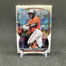 Anderson De Los Santos 2023 Bowman 1st Mega Mojo Refractor Orioles BCP-207