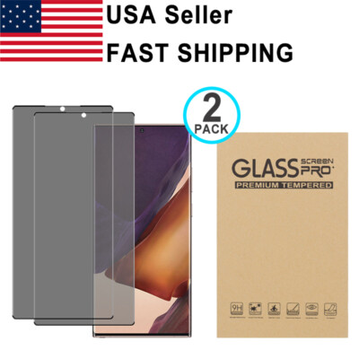 2PCS Privacy Tempered Glass Protector For Samsung Galaxy Note 20 20 Ultra 5G