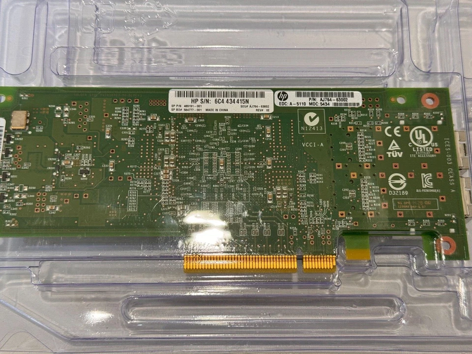 HP QLE2562-HP 489191-001 FC 82Q 8Gb 2-Port PCI-E-2.0x8 Controller PX2810403-20 - Image 3 of 3