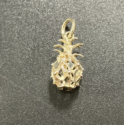 925 Ananas Charms 3D Charm Signiert P&J Sterling