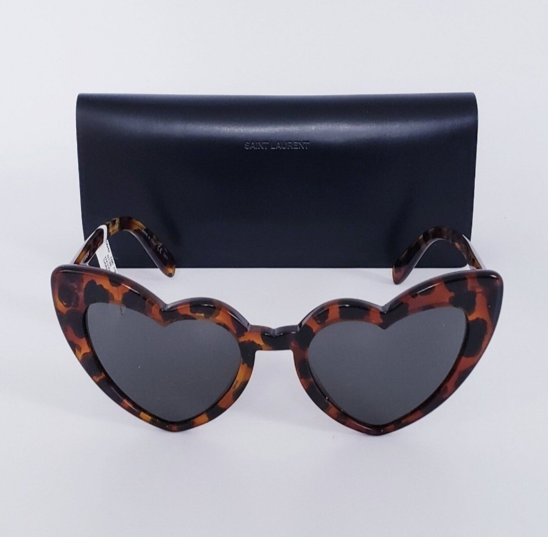 🍀SAINT LAURENT LOULOU YSL SL181 006 Marble Havana/ Grey
