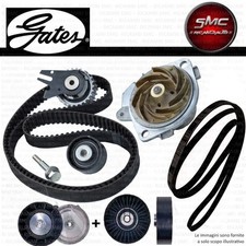 KIT DISTRIBUZIONE GATES +CINGHIA SERV.+ POMPA + 2 TEND.SERV ALFA 147 156 1.9 JTD