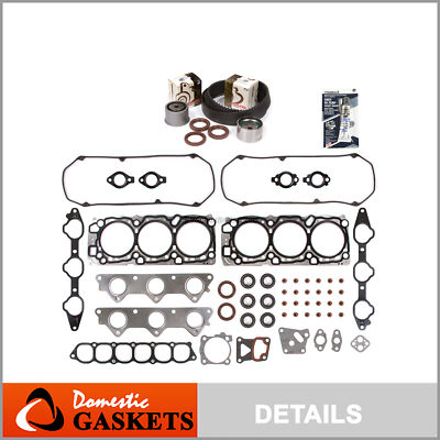 Head Gasket Set Timing Belt Kit Fit 97-04 Mitsubishi V6 3.5 SOHC 24V 6G74