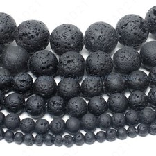 New Lava Stone Volcano Beads Round 4mm 6mm 8mm 10mm 12mm 14mm 15 in Strand