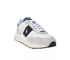 Polo Ralph Lauren Men's Train 89 Suede-Paneled Sneakers Grey / Multi US 7 D