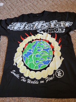 Hellstar STUDIOS  Earth Smile The World s On FireSIZE M + L + XL  