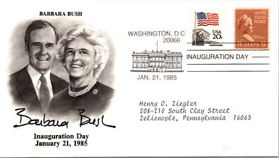 1985 Inauguration Day - Barbara Bush - First Lady - Washington, DC ...