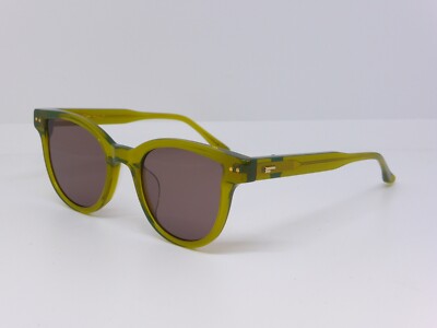 PROJEKT PRODUKT FS9 C09 48-26 kristallgrün mit braunen Gläsern koreanische Sonnenbrille