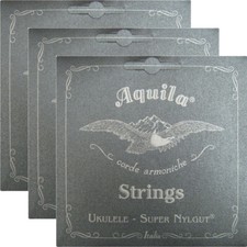 3-Pack Aquila USA 100U Super Nylgut Soprano Regular Tuning Ukulele Strings