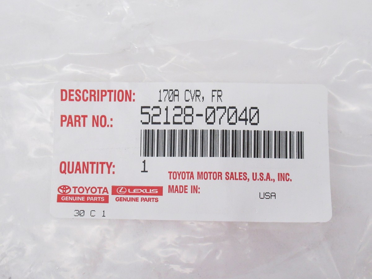 Genuine OEM Toyota 52128-07040 Driver Fog Lamp Trim Cover Chrome