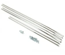 New MGB Chrome 6 Piece Body Side Moulding Set 1962-1980 Perfectly Curved To Fit