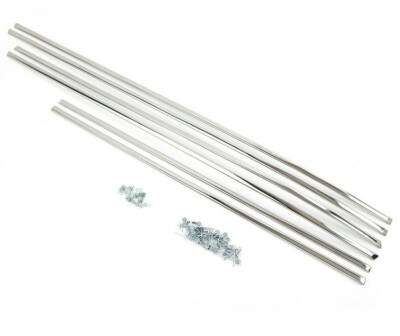 New MGB Chrome 6 Piece Body Side Moulding Set 1962-1980 Perfectly Curved To Fit