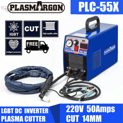IGBT CUT55 Plasmaschneider Inverter HF Luft Schneiden 14mm  Metall 55A 230V