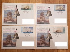 Serie de 4 envelloppes FDC Allemagne  STAMP ENVELOPPE MARCOPHILIE NAVAL FDC