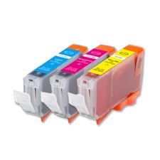 3 COLOR Ink Set  Chip for CLI-8 CLI-8CMY Printer MP500 MP530 MP600 MP610 MP800