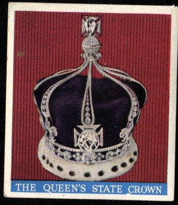 Tabakkarte, Phillips, Krönung ihrer Majestäten, 1937 Medium, Staatskrone, #23