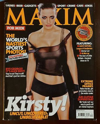 Maxim Magazine December 2003 Kirsty Gallacher Alex Best Krista Allen Emma Ledden