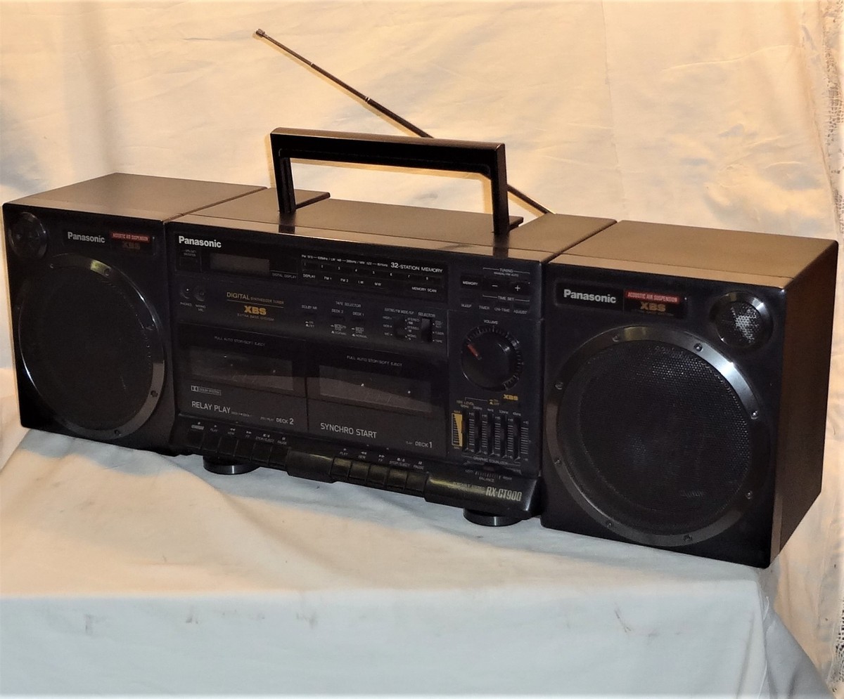 VINTAGE PANASONIC RX-CT900 AM/FM DIGITAL RADIO DUAL CASSETTE