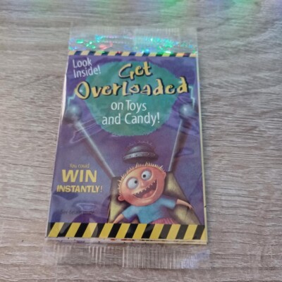 Hasbro 1999 Brand New Get Overloaded Instant Win Game Card