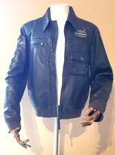 Mens Armani Jeans Leather Jacket Ref 1113
