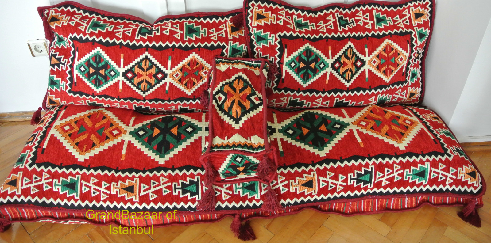 Turkish Kilim Corner Set Sofa Cushion Pillowcase Ottoman Lounge Couch