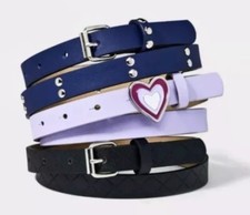 3 Pack Cat  Jack Large Belts For Girls