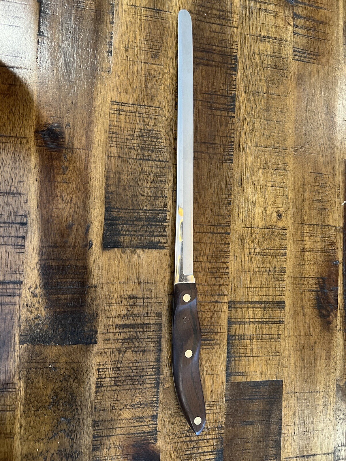 cutco Bread Knife 9.5 Inch Blade Number 24 Brown Handle eBay