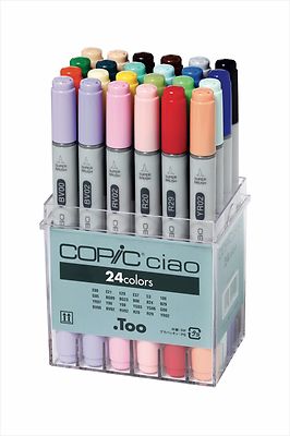Copic Ciao Markers 24pc Basic Set Too Anime Manga pen from Japan  Track