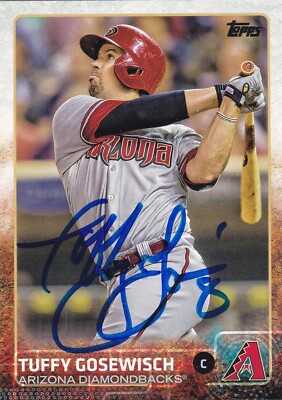 TUFFY GOSEWISCH ARIZONA DIAMONDBACKS SIGNED TOPPS BASEBALL CARD