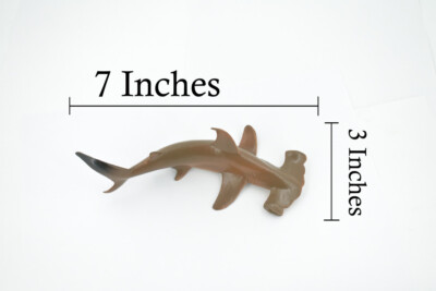Hammerhead Shark, Rubber Hand Painted Realistic Toy Kids Gift 7