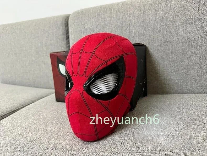 Casco Spiderman Máscara Usable 1:1 Control Remoto Guiño Ojos Cosplay Accesorios Regalo Foto 3 de 4