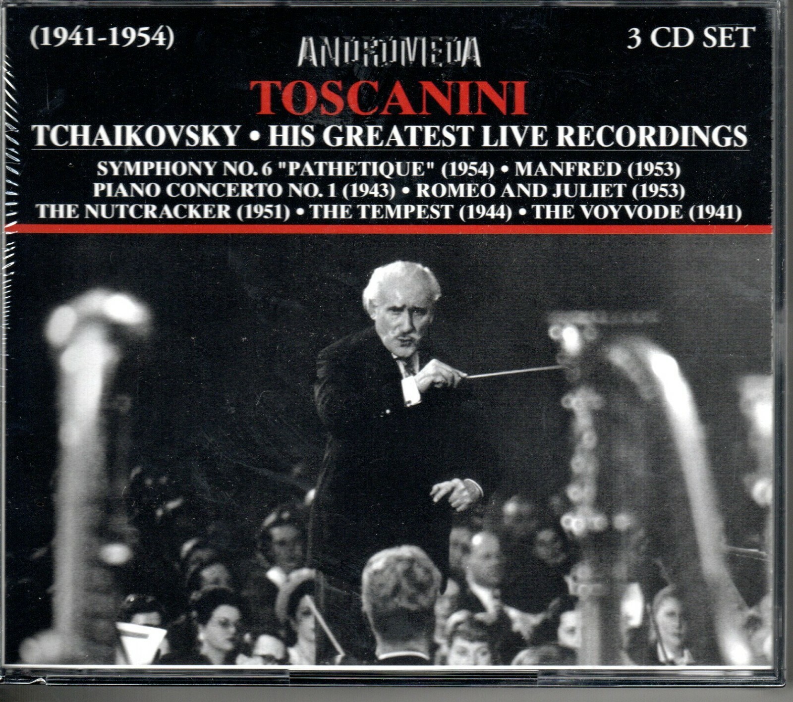 TOSCANINI - GREATEST LIVE RECORDINGS 1938 TO 1953 - HOROWITZ - ANDROMEDA 3CD SET