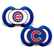 Chicago Cubs Baby Pacifier Set of 2 - Officially Licensed MLB BPA Free