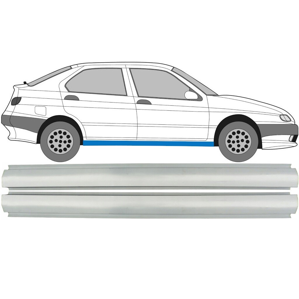 ALFA ROMEO 145/146 1994-2000 2x SILL REPAIR PANEL ROCKER PANEL / PAIR