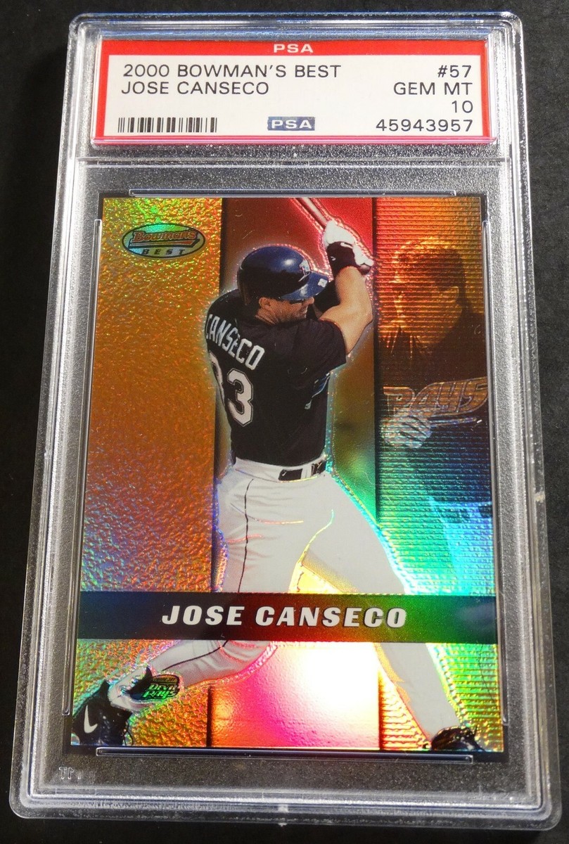 2000 JOSE CANSECO BOWMANS BEST #57 PSA 10 RAYS POP 5 | eBay