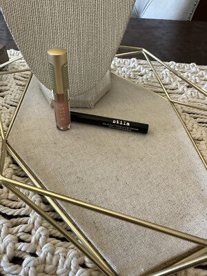 Stila Plumping Lip Glaze And Eye Liner - Travel Size - New