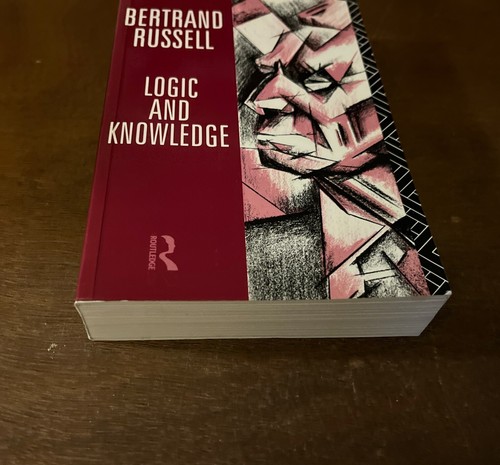 Logic And Knowledge Bertrand Russell c. 1992 Routledge Press VG COND Softcover - Foto 2 di 8