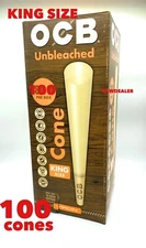 ocb unbleached KING size pre rolled 100 pack