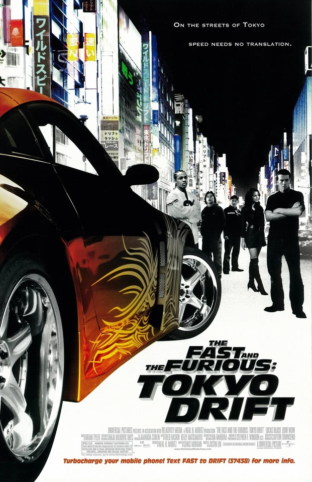 The Fast and the Furious movie poster : 11 x 17 inches : Tokyo Drift poster