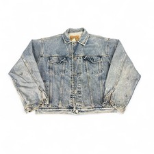 Vintage GAP Denim Jacket 90s Trucker Blue Sz M