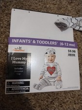 Infant Halloween Costume I Love My Mummy Cap And Jumpsuit 6-12 Months Size