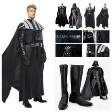 Darth Vader Cosplay Costume TV Wars Jedi Knight PU black Boots Halloween party