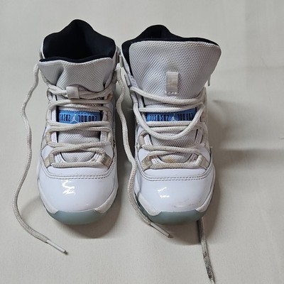 Jordan Air Jordan 11 Retro Mid Top Leather/Mesh White/Blue 12C 378039-104