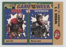 1995 Classic Pro Line Gold Foil Score Jerry Rice Michael Irvin #V-14 HOF 0ji1