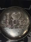 Pit Bullion - 1 Ozt .999 Fine Silver  Hand Poured Silver #11 I ❤️SLUTS