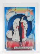 CRUELLA DE VIL 2026 TOPPS CHROME DISNEY BLUE REFRACTOR /150 #65 Q5801