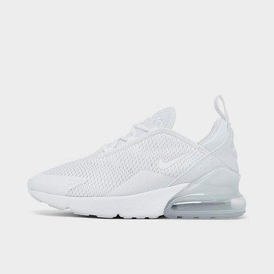NIB Little Kid PS Nike Air Max 270 AO2372 103 White/Metallic Silver/White