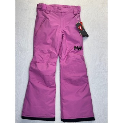 Helly Hansen JR Legendary Pant Kids 10 Meta Pink Insulated Ski Snowboard Trouser